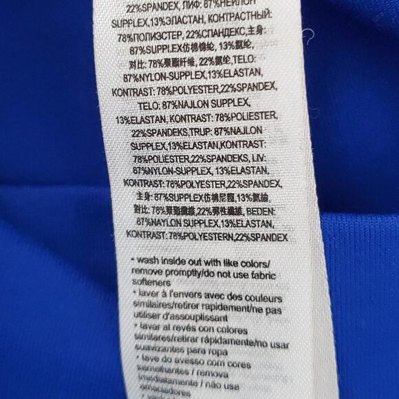 Zumba For Zumba Lovers High Waisted Ankle Leggings Surfs Up Blue Size Medium - Picture 13 of 13